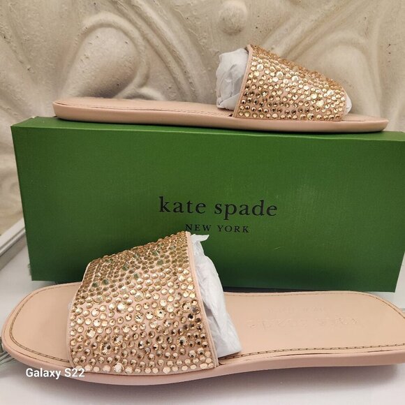 Kate Spade "All That Glitters" Mochi Pink Sandals. NIB. Size: various - Picture 1 of 10